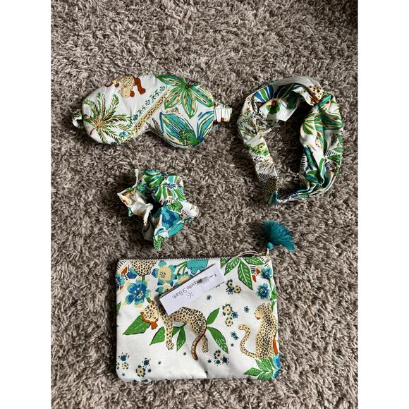 NWT Poupette St. Barth Leopard Jungle Print Travel Set main image 5